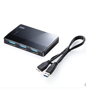日本SANWA高速usb分线器HUB025集线器usb3.0+USB2.0扩展一拖四