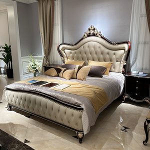 法式床宫廷出口欧式新古典别墅洋房主卧双人床美式实木雕花公主床