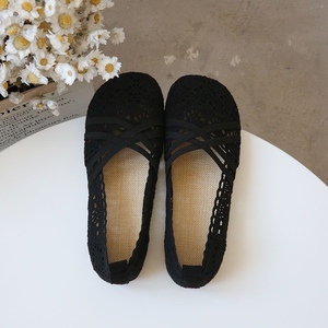 肯德基工作鞋女防滑黑色夏季软底鞋子保洁平底单鞋女士老北京布鞋