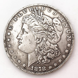 1878美国银币摩根银元纪念币 外币鹰洋龙洋银币古钱币铜质银币