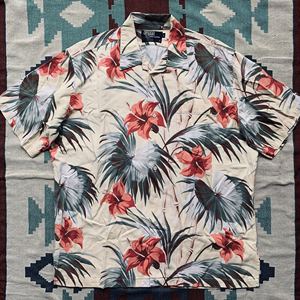 Ralph Lauren 美产 印花 Aloha 夏威夷短袖衬衫 古巴领 非RRL