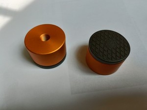 高档气缸皮压头橙色橡胶压料头M10*40断桥铝设备配件螺距1.25mm