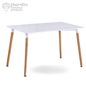 铂莱美伊木斯桌实木桌子长方形1.2米餐桌椅组合快餐饭店桌椅