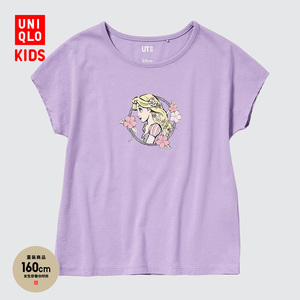 优衣库童装/女童(UT)Disney印花T恤(短袖迪士尼公主