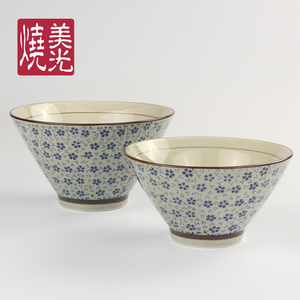陶瓷面碗汤碗 过桥米线汤盆 斗笠碗 锥形碗 日式和风樱花碗 大碗