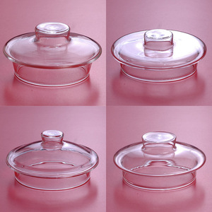 高硼硅耐热玻璃茶杯配件壶茶道零配手工美体盖