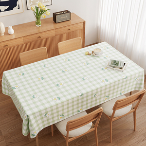 PVC桌布免洗防水防油防烫北欧长方形餐桌布塑料台布小清新茶几布