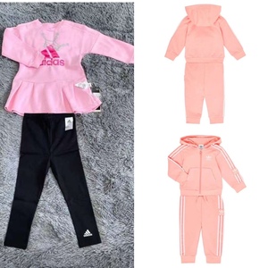 Adidas/阿迪达斯 三叶草春秋款女婴童长袖运动套装 FM5603 DW5914