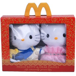 2010 2013麦当劳hello kitty情侣凯蒂猫丹尼尔天使结婚车玩具礼物