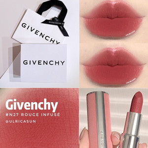 Givenchy/纪梵希口红粉红丝绒N27 N37 N16 554 36 23大牌口红正品