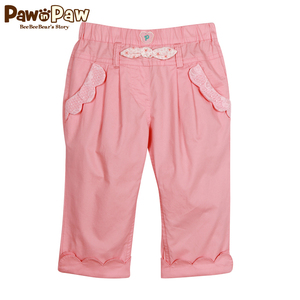 Pawinpaw宝英宝童装夏季女童七分裤，九成新，保证正品。