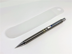 1980年代日本OHTO乐多全金属蚀刻特殊重按回芯机构自动铅笔0.5mm
