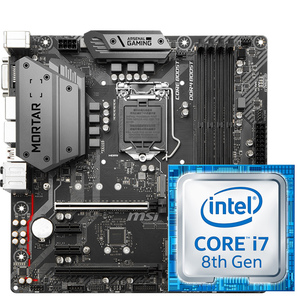 Intel/英特尔i7 8700+微星B360M MORTAR迫击炮 技嘉华硕主板套装