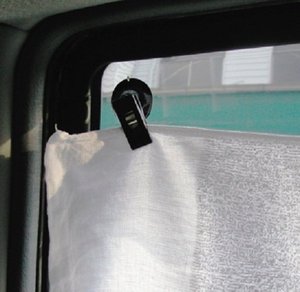 日本Mirareed汽車載多功能收納夾子窗簾窗布名片咭片車內吸塑遮陽