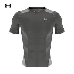 UA安德玛男T恤紧身衣男士速干衣HeatGear健身训练服夏装运动短袖