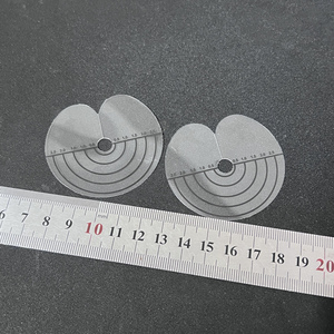 透明驳发片带刻度尺码可测量加厚磨砂隔热片防水胶用假发接发工具