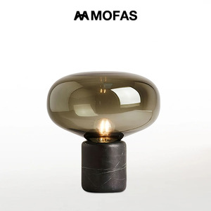 MOFAS后现代简约北欧风设计师床头卧室客厅创意书房大理石小台灯