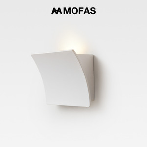 MOFAS简约现代卧室床头设计师北欧方形走廊过道户外庭院防水壁灯