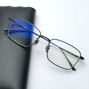超轻9.8g纯钛男款眼镜框全框增永同款简约经典商务款哑黑LEX平替