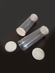 定制裁切带盖子透明管硬管PVC管子管材DIY材料1寸管包装筒内径30