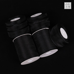 纯黑色 0.6-5cm宽透明雪纱带大卷细礼品包装饰蝴蝶结气球丝带烘焙