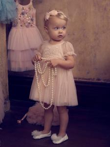 澳大利亚Tutu Du Monde 2019春夏新款 现货 粉色和白色婴童连衣裙