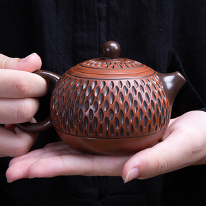 创意紫陶西施壶手工侧把壶陶瓷功夫紫砂茶具办公室家用泡茶器单壶