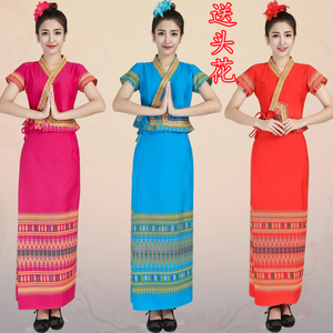 泰国服饰 精品泰国女装 傣族舞蹈服装演出礼服 泼水节服饰 工作服
