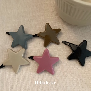 【HHBABY KR】美式少女复古星星发夹小号扣夹 ins网红刘海夹发卡