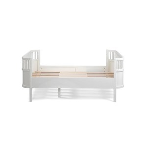 Sebra青少年成长床 丹麦进口实木可延展欧式极简风纯白色儿童床