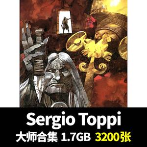 Sergio Toppi瑟吉尔托皮漫画线稿故事作品集插画大师手绘美术素材