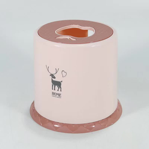 简约两用款侧抽纸巾筒家用卫生间客厅餐厅卡通蓝色粉色卷纸盒塑料