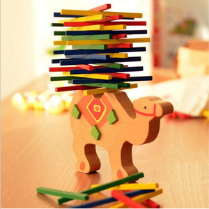 ✅大象平衡木制彩棒儿童益智亲子桌面游戏幼儿园小中大班玩具