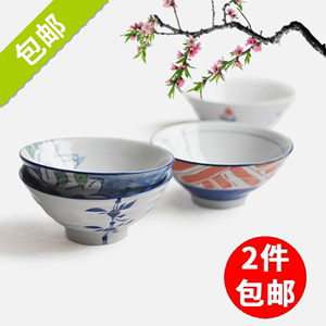 日式和风手绘餐具套装大碗 汤碗 情侣碗 韩式陶瓷饭碗 点心创意碗