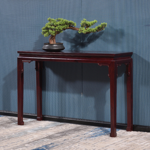 红木家具非洲酸枝木条案花梨木神台中式仿古实木平头案供桌玄关桌