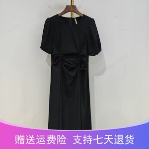 艾德琳娜AN52-L036夏季2024新款时尚修身新中式长款喜庆女连衣裙