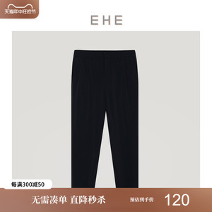 EHE男装 夏季新款黑色零重力Chao轻薄速干直筒休闲裤男裤子