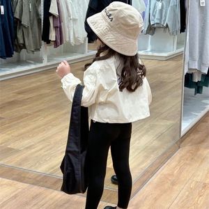 韩国女童短款外套春秋装2024新款洋气儿童休闲夹克开衫女宝宝上衣