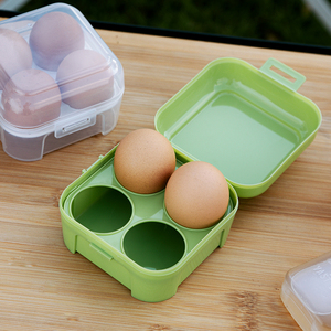 户外防磕碰鸡蛋盒便携防震蛋托露营蛋保护盒收纳盒室外野餐专用