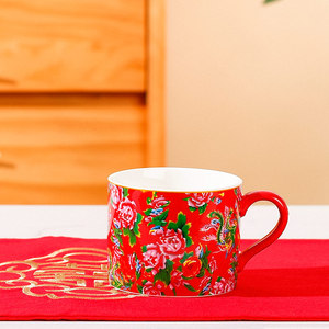 定制礼物情侣大容量马克杯日式家用水杯高颜值咖啡杯伴手礼陶瓷杯