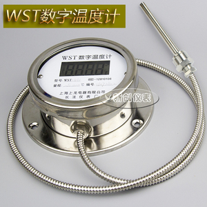 DTM491数字双金属温度计WST数显防水不锈钢带探头工业用表压力式