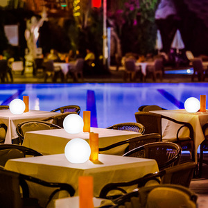 酒吧LED桌灯室外西餐厅聚会创意氛围灯充电清吧咖啡厅装饰暖光灯