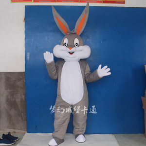 卡通人偶服装兔八哥兔子头套促销表演娃道具娃定做人穿公仔玩偶