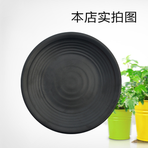 LJP0010沙县小吃韩式黑色磨砂面碗 仿瓷外螺纹盖浇饭商用