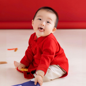 一周岁生日装饰场景布置男孩女宝宝抓周国潮周岁宴礼服生日派对