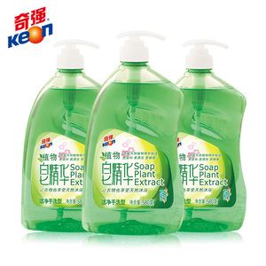奇强皂精华皂液洗衣液体肥皂580g*3瓶装机洗皂液组合装植皂基