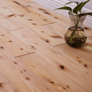 香柏木实木地板原木地板本色素板 北欧风格实木地板 特价针节实木