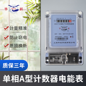 上海华立电表单相出租房电度表透明高精度电子式电能表家用220V