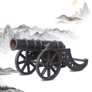 镇宅炮摆件铸铁大号大铁炮模型居家复古创意红衣大炮大门口景区炮