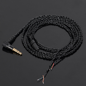 DIY耳机3.5mm维修替换线材UE四股编织线LC-OFC无氧铜线芯升级线